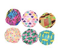 Homoyoyo 6 pièces Bonnet de Bain Garçon Fille Chapeaux de Réglables Étanches pour et Filles Protection des Cheveux avec Designs Colorés Cœurs Pastèque Fleurs