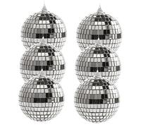 Homoyoyo 6 Pièces Boules Disco Miroir Décoratives pour Fête de Noël Mariage et Anniversaire Suspendues pour Décoration Intérieure et Extérieure