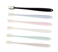 Homoyoyo 6 pièces Brosses à Dents Souples pour Adultes Tête Petite Ondulée Protection Gencives Assortiment