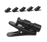 Homoyoyo 6 pièces Clips Câble Écouteurs Rotatifs Pince Fil Microphone pour Chemise et Polyvalent