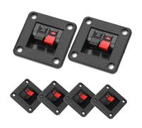 Homoyoyo 6 pièces Connecteur Rapide à Ressort pour Enceintes Borne de Liaison et Sécurisée pour Câbles Électriques et Fil Adapté Aux Applications Industrielles et Audio Stéréo