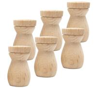 Homoyoyo 6 pièces Diffuseur de Parfum Bois pour Voiture Pendentif Bouteille Huiles Essentielles Accessoire DIY Chic et Créatif