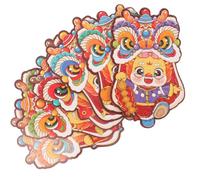 Homoyoyo 6 Pièces Dragon Year Spring Festival Envelopes Chinese Paper Packets For Money And Decoration Lightweight With Year Patterns Versatile Use