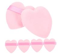 Homoyoyo 6 Pièces Houppettes Douces Pour Poudre Maquillage Visage Fixation Précise Lot Rose Multifonctionnel