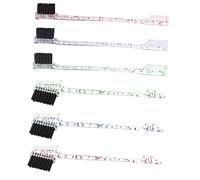 Homoyoyo 6 pièces Kit Brosses Sourcils et Peignes Double Usage Pinceaux Coiffants Portables pour Maquillage et Définition Naturelle des Sourcils Outils Pratiques pour Entretien