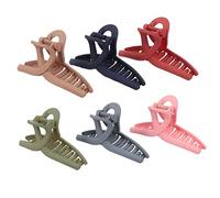 Homoyoyo 6 pièces Large Hair Claw Clips Antidérapants Pince à Cheveux et Pratique Matériau de Qualité pour Coiffer ou Prendre un Bain