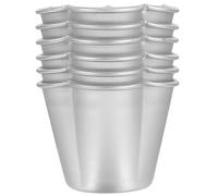 Homoyoyo 6 Pièces Lot de 6 Moules à Pudding Antiadhésifs en Aluminium, Ramequins Mini pour Gâteaux et Muffins, Cuisson Uniforme, Nettoyage Facile, Ustensiles de Pâtisserie pour Desserts et