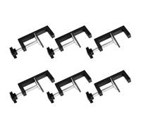 Homoyoyo 6 Pièces Lot de 6 Serrage-joints en G Robustes pour Menuiserie Pinces de Cadre de Façade en Métal, 95 X 38 X 10 Mm, Outil de Serrage Polyvalent pour Fixation Précise de Meubles,