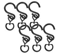 Homoyoyo 6 pièces Lot de Crochets Pivotants Suspendus pour Plantes Supports Rotatifs Robustes pour Pots de Fleurs Intérieur et Extérieur Anneaux de Suspension Stables pour Jardin et