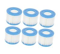 Homoyoyo 6 pièces Lot de Filtres de Rechange pour Pompe de Filtration Piscine Type VI Cartouches Durables et Réutilisables pour Spa Élimination des Saletés Sable et Compatibles avec