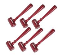 Homoyoyo 6 Pièces Lot de Marteaux de Juge Miniatures Bois pour Garçon Fille Jouets pour Jeux de Rôle Fêtes Halloween et Écoles Accessoire pour Juges et Étudiants Droit