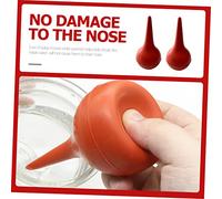 Homoyoyo 6 pièces Lot de Poires Aspiration pour Garçon Fille Nettoyeur de Nez et Oreilles Multifonction Poire à Mucus Douce et Puissante pour Nettoyage Sûr et Soufflage de Poussière Rouge