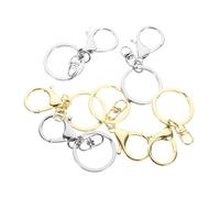 Homoyoyo 6 pièces Lot de Porte-clés avec Boucle Huit Alliage de Zinc Breloques Décoratives pour Sac et Trousseau Clés Anneaux Compacts et Portables pour Hommes et Femmes