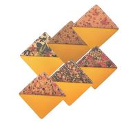 Homoyoyo 6 Pièces Lot de Protège Angles de Page Polyvalents Liège Carré Marque Pages Décoratifs et pour Étudiants et Amateurs de Lecture