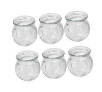 Homoyoyo 6 pièces Lot de Ventouses Verre Vintage pour Massage et Cupping Corps et Visage Ensemble Verre Sûr et Facile à Nettoyer pour Auto-soins Musculaires