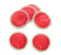 Homoyoyo 6 Pièces Lot Glace Rondes Pour Visage Bandes Froides Circulaires Pour Soulager Les Blessures Oculaires Application De Chaud Froid (3 Pastèque)