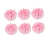 Homoyoyo 6 Pièces Make Up Puff Set For Face And Body Powder Soft Fluffy Cosmetic Pads With Ribbon For Loose Powder Blush Foundation Versatile Washable Travel Use