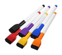 Homoyoyo 6 Pièces Marqueur Effaçable à Sec Coloré avec Gomme Intégrée | Feutre en Feutre et ABS, Écriture Précise, pour ureau et Calendrier