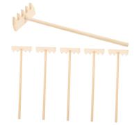 Homoyoyo 6 pièces Mini Râteaux de Jardin DIY pour Bac à Sable Outils Miniatures pour Création de Motifs Précis Râteaux de Table pour Jardin Zen et Bacs à Sable Accessoires de Jardinage