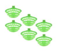Homoyoyo 6 pièces Nids de Reproduction pour Pigeons et Perruches Lot de Bols Plastique Verts Adaptés à Élevage Incubation et Nidification des Calopsittes Petits Perroquets et Pigeons