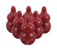 Homoyoyo 6 Pièces Petit Pinceau à Lèvres en Silicone avec Capuchon, Embout Rond et Forme Gourde, Brosse Exfoliante Douce et Portable pour Maquillage Quotidien et Voyage