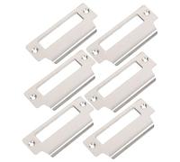 Homoyoyo 6 pièces Plaques de Renfort Acier Inoxydable pour Serrure à Pêne Dormant Kit de Renforcement Porte Garage Couverture Effraction pour Portes Entrée