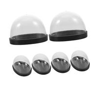 Homoyoyo 6 Pièces Plastic Domes for Crafts Transparent Dustproof Display Covers for Mini Terrariums Keepsakes Plants and DIY Globe Projects