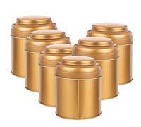 Homoyoyo 6 Pièces Pot De Cuisine Conteneurs De Bonbons Pot De Stockage De Sachets De Thé avec Couvercle Conteneur Organisateur Double Couche Café Pot De Bonbons Boîte De Stockage Boîte De