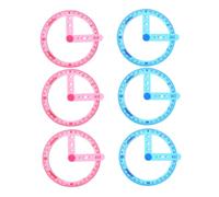 Homoyoyo 6 pièces pour Précises Outil Géométrique Pratique pour École et Bureau Échelle et Lecture Facile