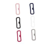 Homoyoyo 6 Pièces Silicone Watch Band Loop Soft Strap Holder Retainer Rings For Secure Fit Compatible With Smart And Classic Bracelets