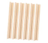 Homoyoyo 6 Pièces Supports Naturel pour Lettres Lot de Racks de Dominos Unfinished Accessoires DIY pour Artisanat et Jeux de Société Dimensions