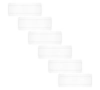 Homoyoyo 6 Pièces Transparent Nail Display Board Nail Tips Color Palette For Gel Polish Practice And Art Design Plastic Color Card For Salon And DIY Training