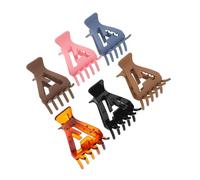Homoyoyo 6 Pièces Triangular Root Lifting Hair Clips Lightweight Volumizing Claw Clips Non-slip Styling Tools For Curly And Straight Hair