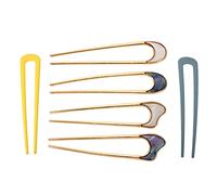 Homoyoyo 6 pièces U Shaped Metal Hair Clips Set Elegant Barrettes Hairpins For Women Hair Sticks For Party And Daily Use