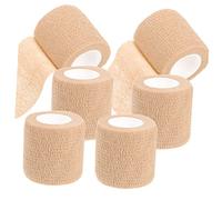 Homoyoyo 6 rouleaux Bandages de Poignet Élastiques Autoadhésifs de Bandes Respirantes pour Sport Confort et Protection Couleur Chair