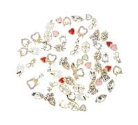 Homoyoyo 60 pièces Nail Ornament Alloy Charms Baroque Style DIY Nail Art Jewelry For Women And Elegant Decorations