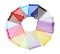 Homoyoyo 60 Pièces Pochettes Organza à Cordon Pochettes Filet Multicolores pour Bijoux Confiseries et Cadeaux pour Fêtes Mariage et Événements