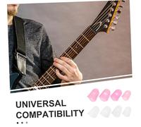 Homoyoyo 64 Pièces Silicone Guitar Finger Sleeves Non Slip Finger Protectors Ergonomic Soft Covers For Guitarists Beginners And String Instruments