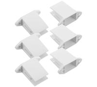Homoyoyo 6pcs Crochet de Fixation en Plastique Blanc pour Volet Roulant, Support Mural Stable et Facile à Installer Vis, pour Manivelle et Applications Commerciales