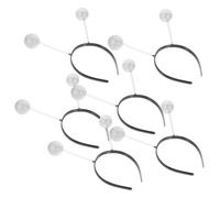 Homoyoyo 6pièces Bandeau Cheveux Avec Boules Mousse Blanches Serre-tête Fête De Noël Léger Et Confortable Coiffe Festive Pour Garçon Fille Et Adultes Décor Tête Joyeuse Avec Boules Blanches