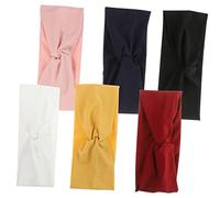 Homoyoyo 6pièces Bandeau Noué Pour Cheveux Femme Pour Yoga Sport Et Lavage Visage Set