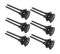 Homoyoyo 6pièces Bouton De Chasse Eau à Double Poussoir Remplacement Pour Toilettes Petit Et Grand Volume Noir