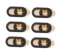 Homoyoyo 6pièces Cache-Webcam Protection pour Webcam Lot Obturateur de Confidentialité Cache-Objectif Tiger Year Design