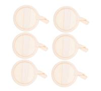 Homoyoyo 6pièces Disques Exfoliants Luffa Ronds pour Visage et Corps Nettoyants Naturels avec Élastique pour Démaquillant et Gommage