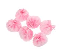 Homoyoyo 6pièces Houpette à Maquillage pour Poudre et Blush avec Texture Douce et Moelleuse Lavable pour Usage Quotidien et Professionnel Compacte pour Voyages