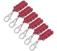 Homoyoyo 6pièces Kit de Réparation Tirettes de Fermeture Éclair Paracorde Polyester avec Mousqueton Métallique Rallonge Résistante pour Sacs à Dos Vêtements et Bagages Couleur