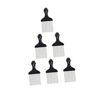 Homoyoyo 6pièces Lot de Peignes pour Cheveux Bouclés Outils de Coiffure pour Cheveux Afro Cadeau