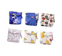 Homoyoyo 6pièces Pochettes De Rangement pour Serviettes Hygiéniques pour Change Et Accessoires Secrèts Design Créatif Et Compact