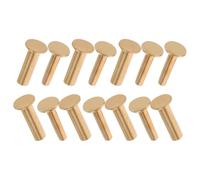 Homoyoyo 7 Paires de Rivets de Fixation en Cuivre 2,0 Cm pour Manches de Couteaux Cuisine, Kit de Réparation pour Couteaux de Chef, Attaches Robustes pour Couverts, Accessoires DIY