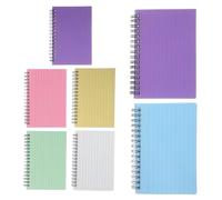 Homoyoyo 7 pièces Bloc-notes Spirale Couleurs Pastel Perforé Cahier et Portable pour Prise de Notes Organisation Quotidienne Bureau et École